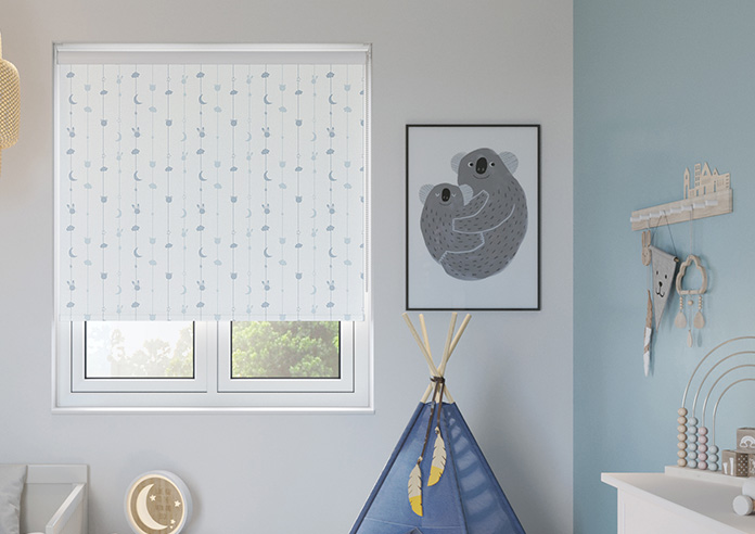 Nursery Mobile, Midnight - Twist&Fit Roller Blind - Image 3